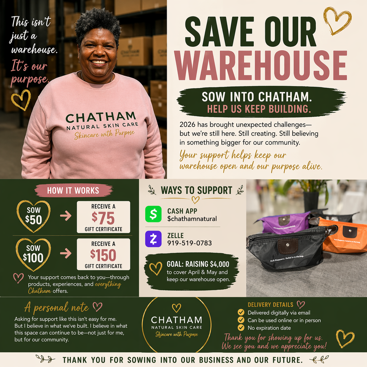 Save Our Warehouse Gift Certificate